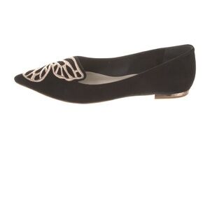 Sophia Webster Black Butterfly Flats